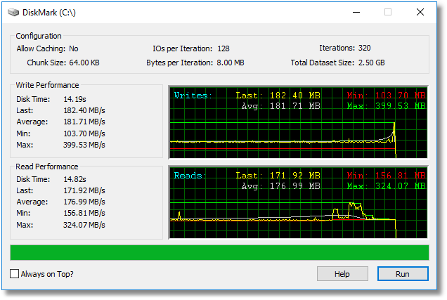 DiskMark x64 screenshot