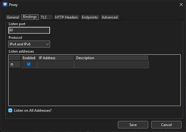 NetProxy Bindings